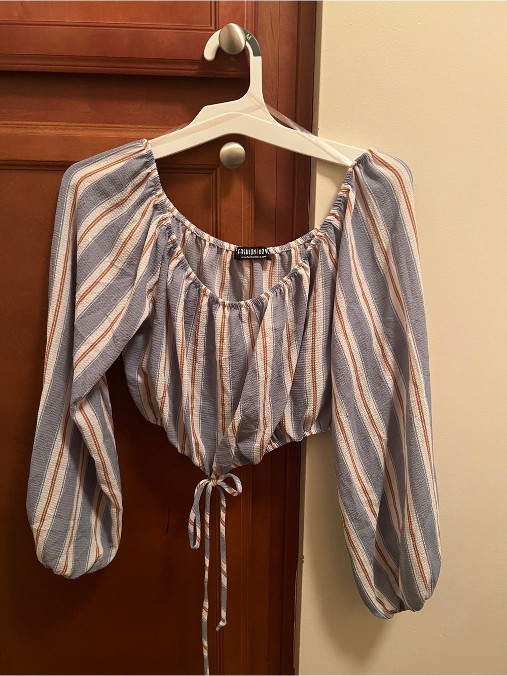 Fashion Nova Stripe Crop Top